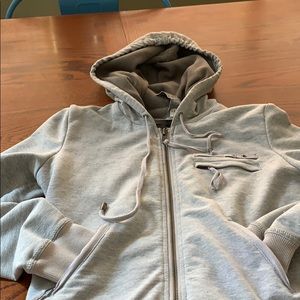 Da nang zippered hooded sweatshirt